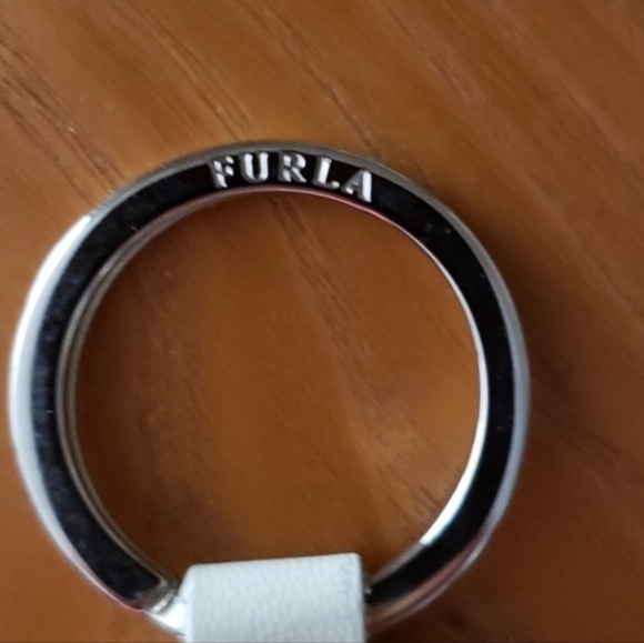 Furla White and Brown Polka Dot Keychain - Picture 7 of 7